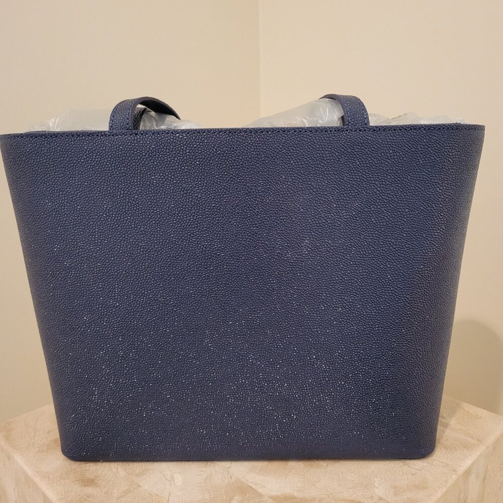 NWT Ted Baker 'Demmiee' Tote in Navy with Makeup Bag – Elegant Bow Detail - Picture 5 of 9